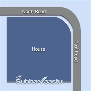 northeast facing house vastu in Hindi