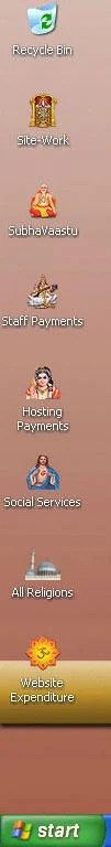 Gods Icons on Desktop computer