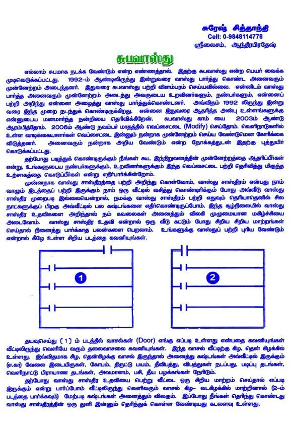 Tamil vastu
