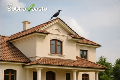 black crows on my house only in the morning