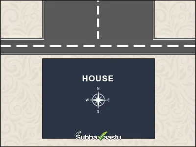 Broad T Junction House Facing Full Road Impact in Vastu
