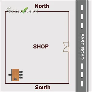 Is Exact East Door is Acceptable for East Facing Shop