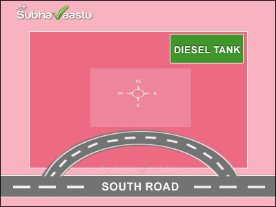 Diesel storage tank for South facing Diesel station