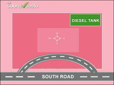 Diesel storage tank for South facing Diesel station