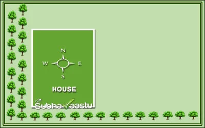 Two-layered tree plantation in West direction as per Vastu