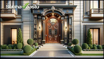 entrance door for Duplex House