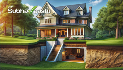 East facing home Vastu basement location