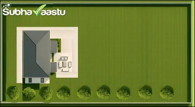 East direction garden Vastu benefits with lawn and greenery