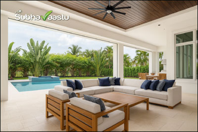 Lanai or veranda in East direction Vastu benefits