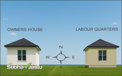 Servant room or labor quarters in East direction Vastu effects