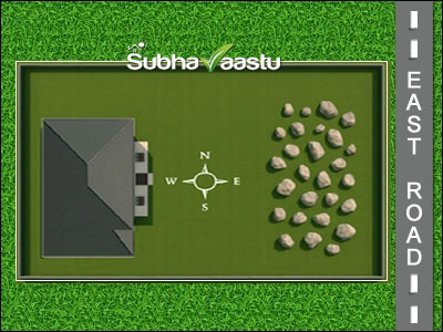 Mountain rocks or unused bricks in East direction Vastu effects
