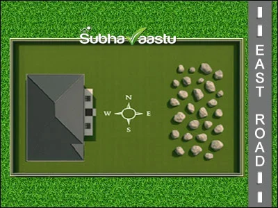 Mountain rocks or unused bricks in East direction Vastu effects