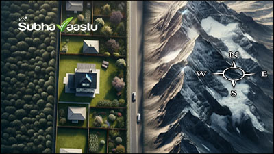 East facing house with hills in East direction Vastu effects