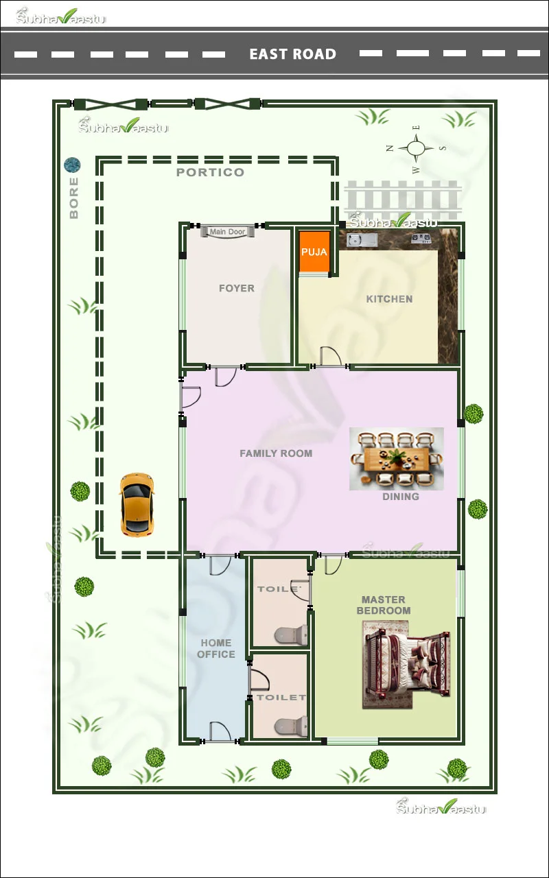 east facing house vastu plan