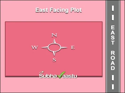Lengthy shaped East facing plot