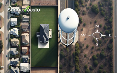 Vastu effects of large water tank on pillars opposite east facing plot