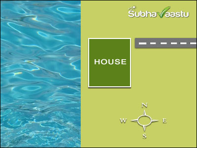 east of northeast street focus house with water body in west direction vastu effects