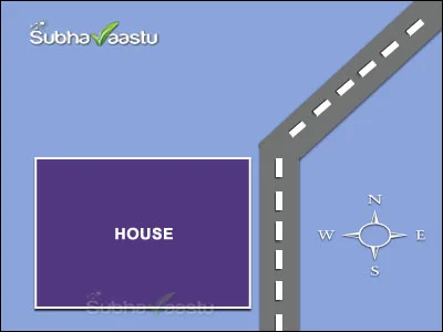 Home facing East with a Northeast road thrust offering strong Vastu benefits