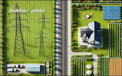 Vastu guidance on electricity poles and transformer near a house, effects on energy and remedies