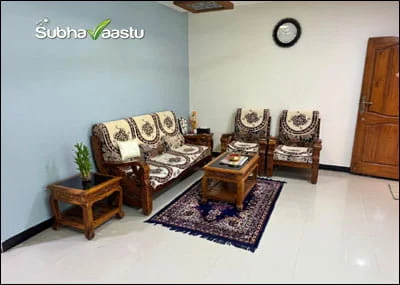Family room wall color change improving appearance as per Vastu