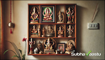 Pooja God Idots in Shelf
