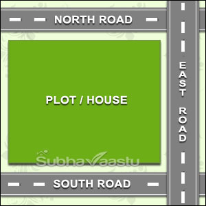 3 roads house Vastu
