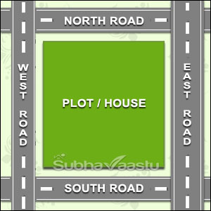 four roads house vastu