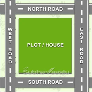 four roads house vastu