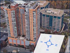 huge buildings at Southwest direction
