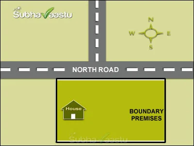 North street focus property with large open East area causing negative vastu effects