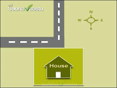 North street focus with the approaching road turning toward the West direction