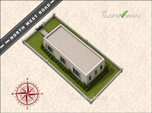 Northwest-facing narrow house vastu