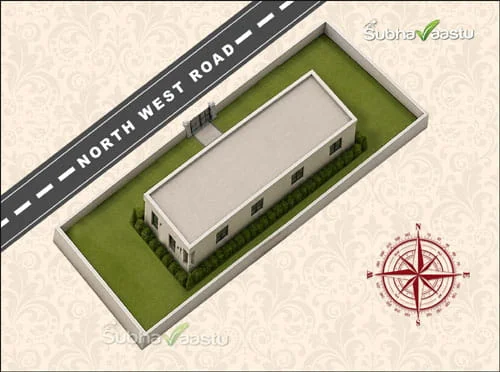 Northwest facing lengthy house vastu