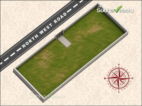 Northwest extended narrow and Lengthy vastu
