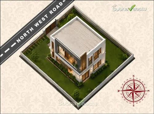 Northwest facing square house vastu