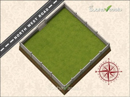 Northwest-facing square plot vastu