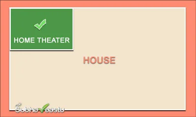 Northwest direction home theater Vastu placement ideas