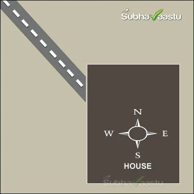 Northwest road thrust affecting a house with West of Northwest street focus
