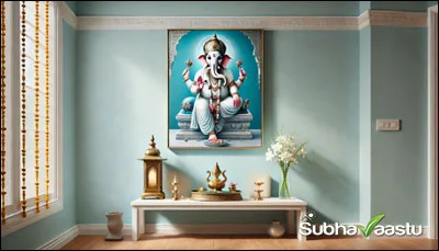Pooja room in a single room