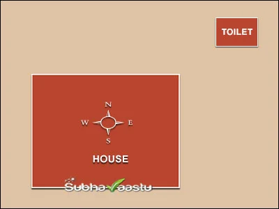 outside bathroom vastu