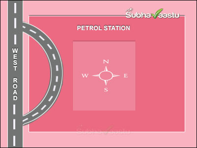 owner entry for west facing gasoline station