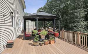 Keeping pergola on Southwest deck