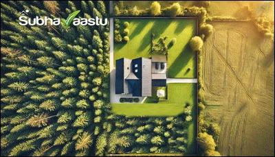 Vastu guidance: planting tall trees on the West side to block evening sun and strengthen the West–Southwest zone
