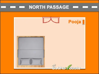 Pooja room in a single room