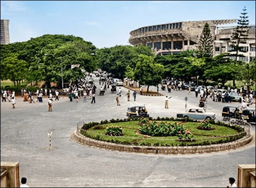 Queens Circle in Bengaluru historical view