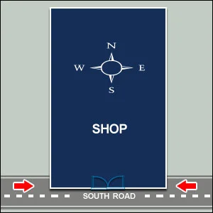 Street focus to south shop