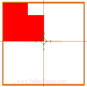 Northwest portion for septic tank