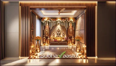 Sliding door for pooja room