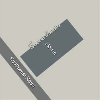 Southwest facing house Vastu in Hindi