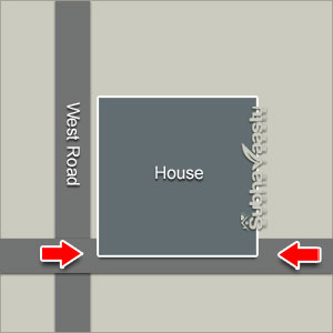 south west facing house vastu in Hindi